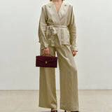 Métier - Edge Clutch Buttery Suede Amarone