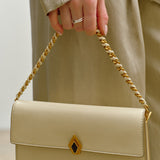 Métier - Small Chain Strap Buttery Nappa Crème with Gold Hardware