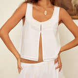 Ciao Lucia - Francie Hook & Eye Cotton Top
