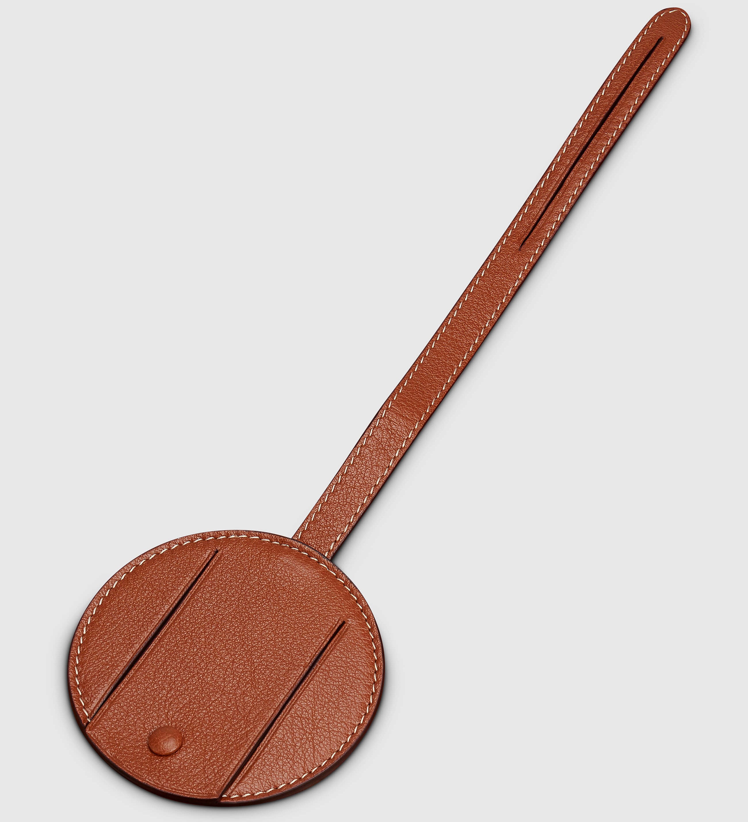 Metier - Métier Luggage Tag Buffalo Cognac with Salt Stitching
