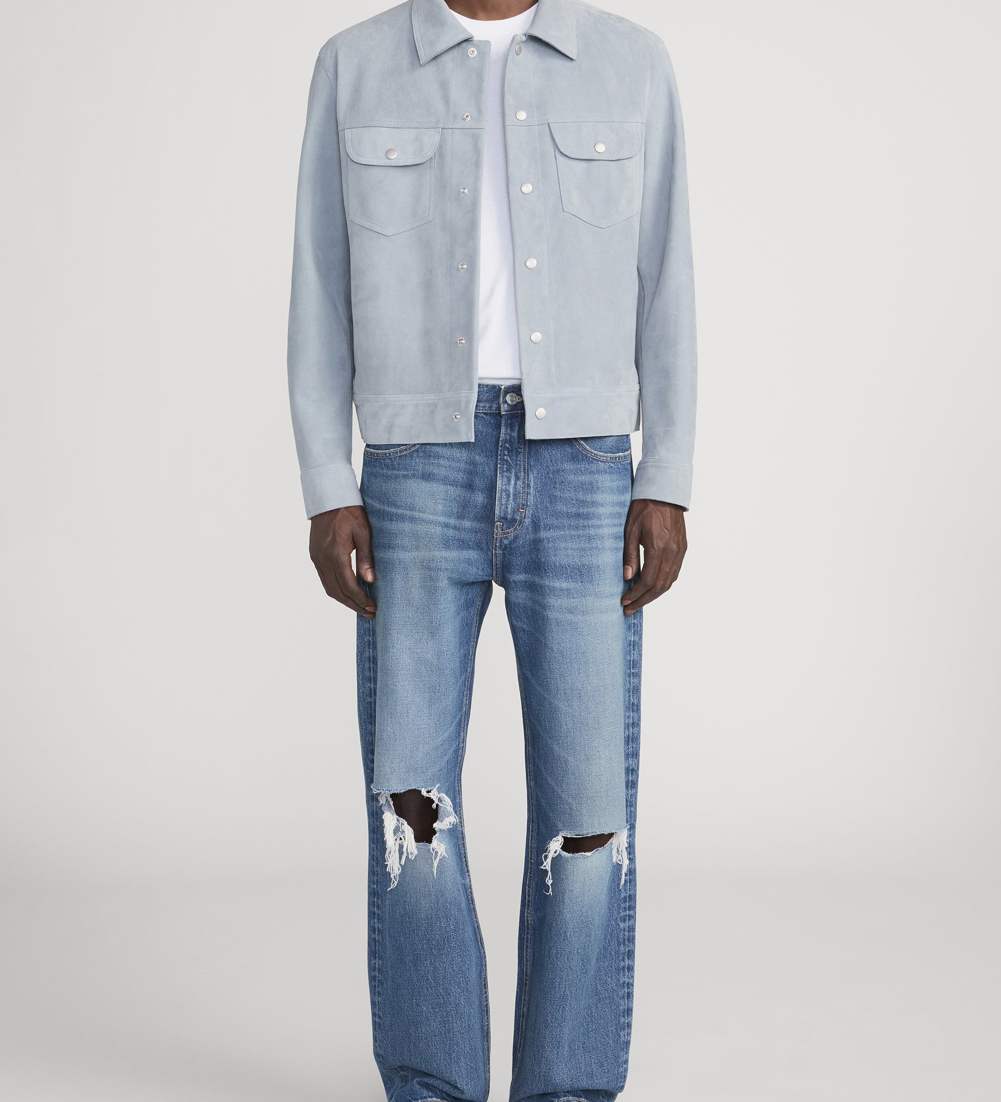 FRAME - Suede Trucker Jacket