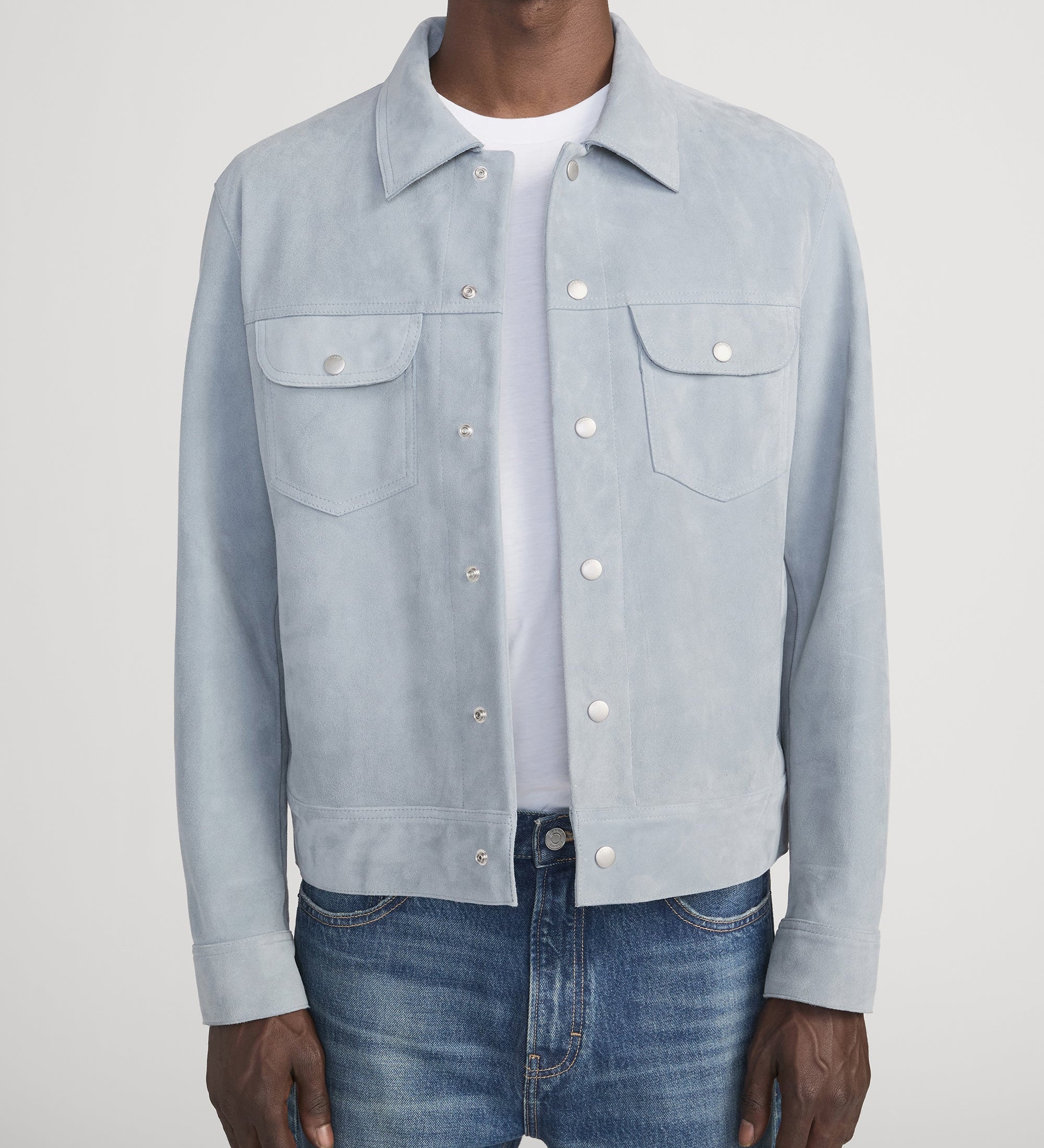 FRAME - Suede Trucker Jacket