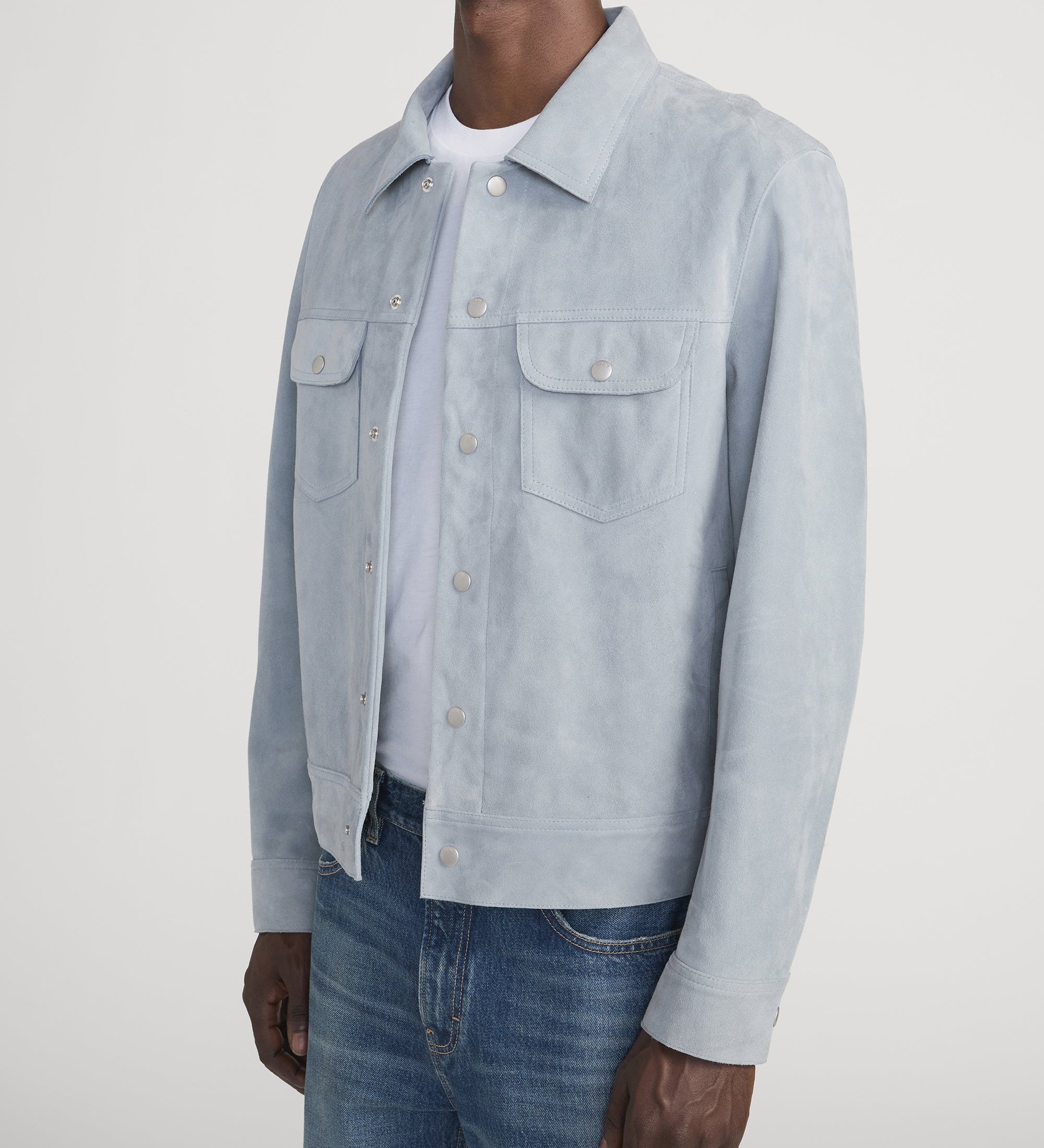 FRAME - Suede Trucker Jacket