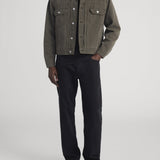 FRAME - Canvas Trucker Jacket -- Antique Dark Olive