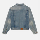 FRAME - The Society Archive Vintage Denim Jacket -- Midfield Destructed