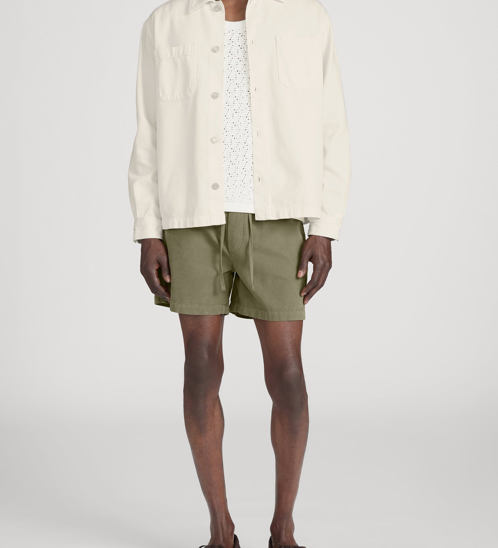 FRAME - Linen Blend Shirt Jacket