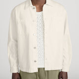 FRAME - Linen Blend Shirt Jacket