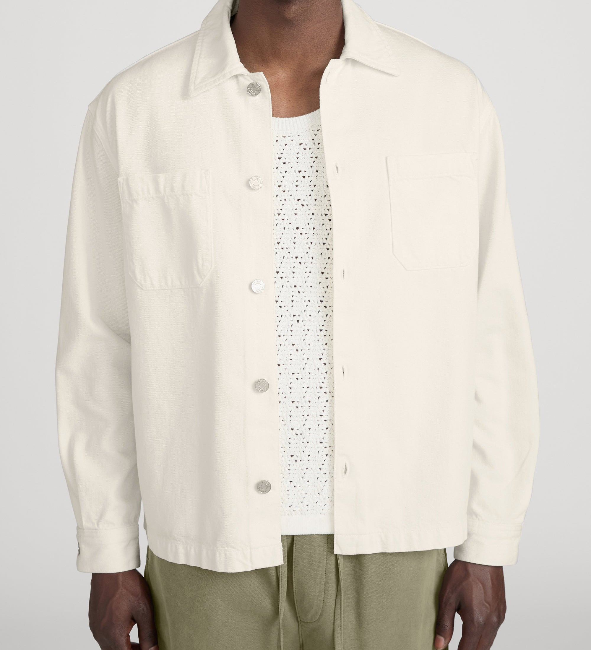 FRAME - Linen Blend Shirt Jacket