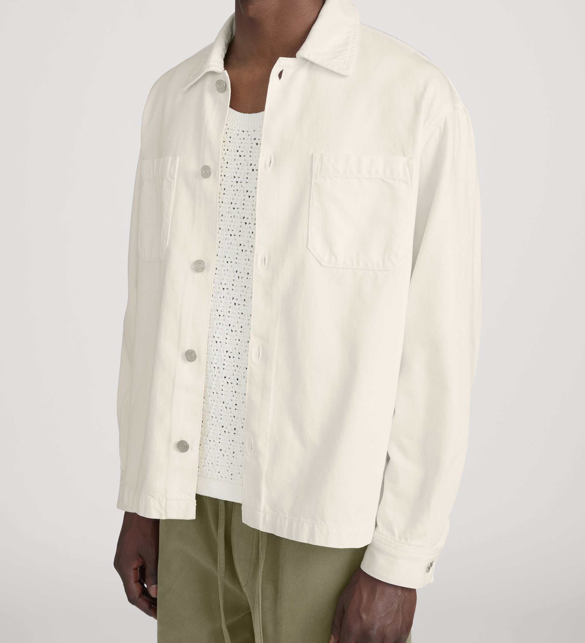 FRAME - Linen Blend Shirt Jacket