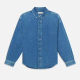 FRAME - Button Down Relaxed Denim Shirt -- Palma