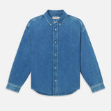 FRAME - Button Down Relaxed Denim Shirt -- Palma