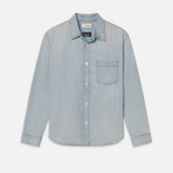 FRAME - The Society Archive Vintage Denim Shirt -- Freefall