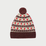 Loeffler Randall - Macelyn Brown Floral Intarsia Hat