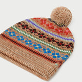 Loeffler Randall - Macelyn Camel Floral Intarsia Beanie
