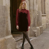 DÔEN - MADELYNNE DRESS -- VINO ROSSO