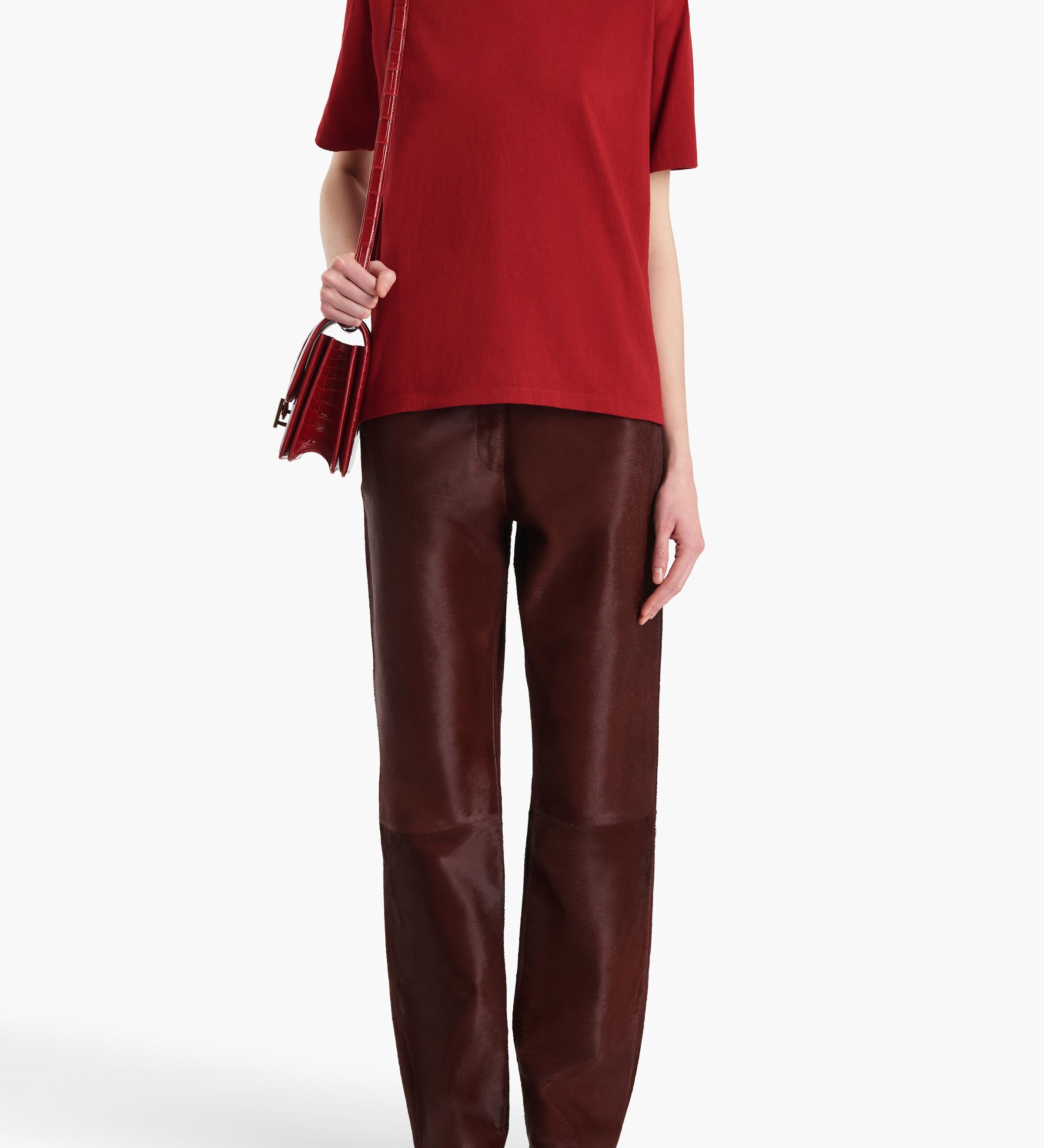 Khaite - Mae T - Shirt in Crimson