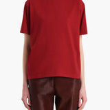 Khaite - Mae T - Shirt in Crimson