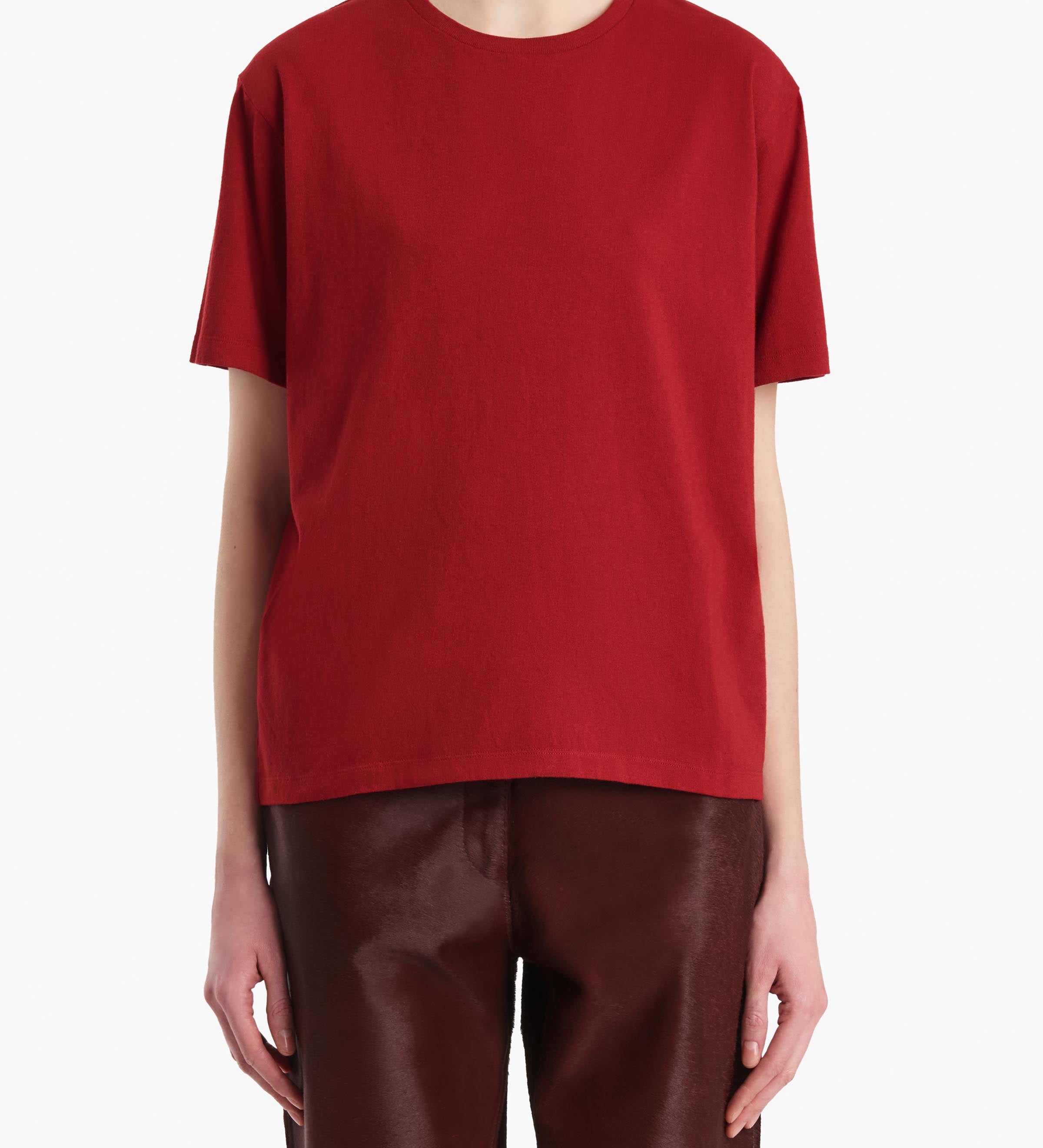 Khaite - Mae T - Shirt in Crimson