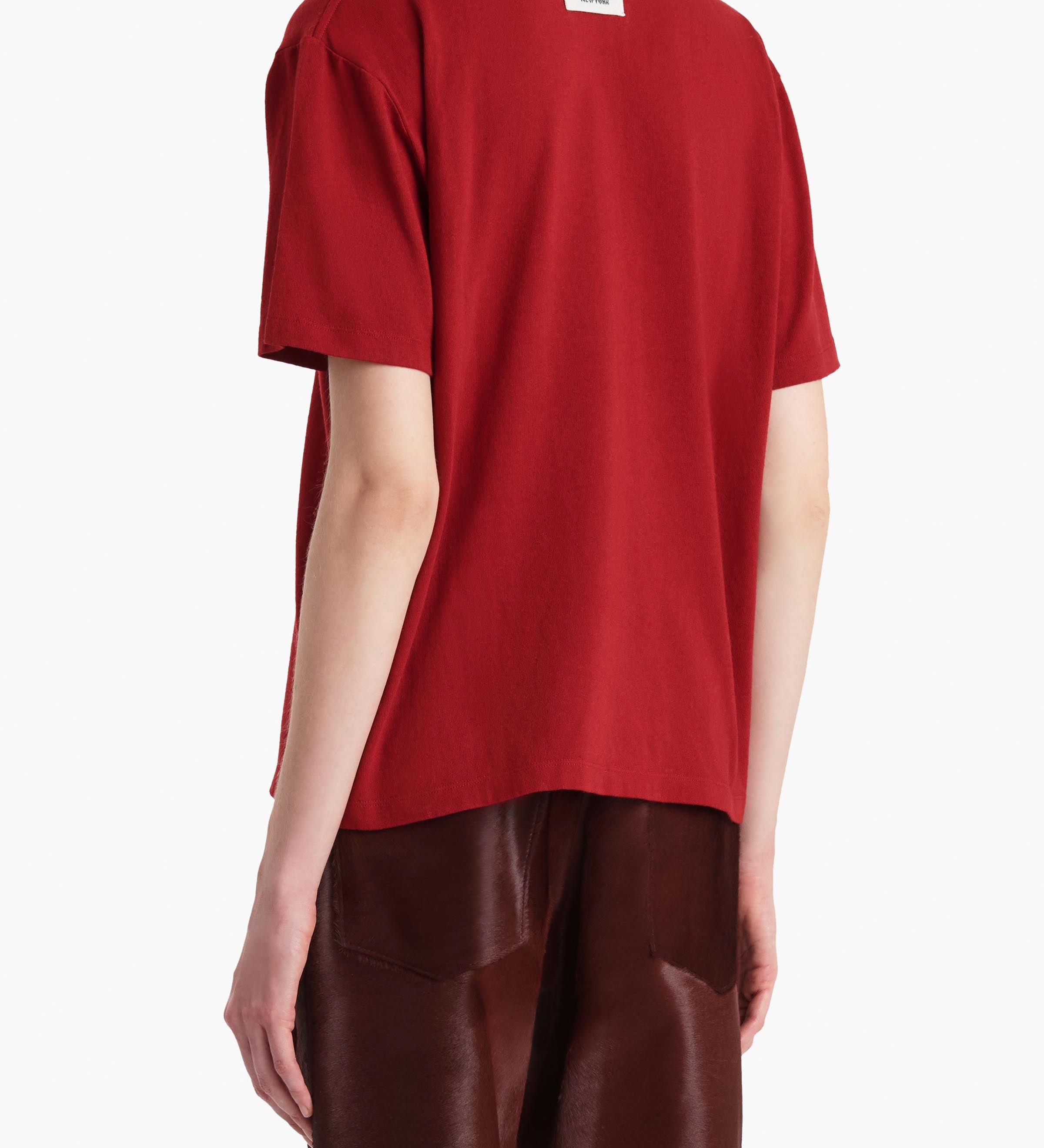 Khaite - Mae T - Shirt in Crimson