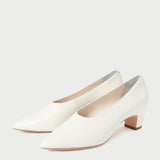 Loeffler Randall - Maeve Ecru Leather Low Pump