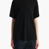 Khaite - Maeve T-Shirt in Black Cashmere Jersey