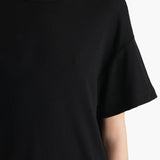 Khaite - Maeve T-Shirt in Black Cashmere Jersey