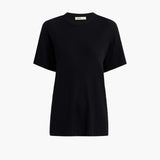 Khaite - Maeve T-Shirt in Black Cashmere Jersey