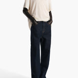 Khaite - Maeve T-Shirt in Cream Cashmere Jersey
