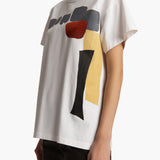 Khaite - Maeve T - shirt in White Multi