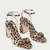 Loeffler Randall - Malia Leopard Curved-Heel Sandal