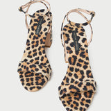 Loeffler Randall - Malia Leopard Curved-Heel Sandal