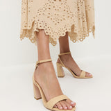 Loeffler Randall - Malia Natural Curved-Heel Sandal
