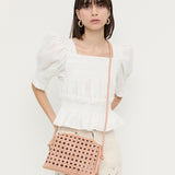 Loeffler Randall - Mallory Desert Sand Woven Crossbody