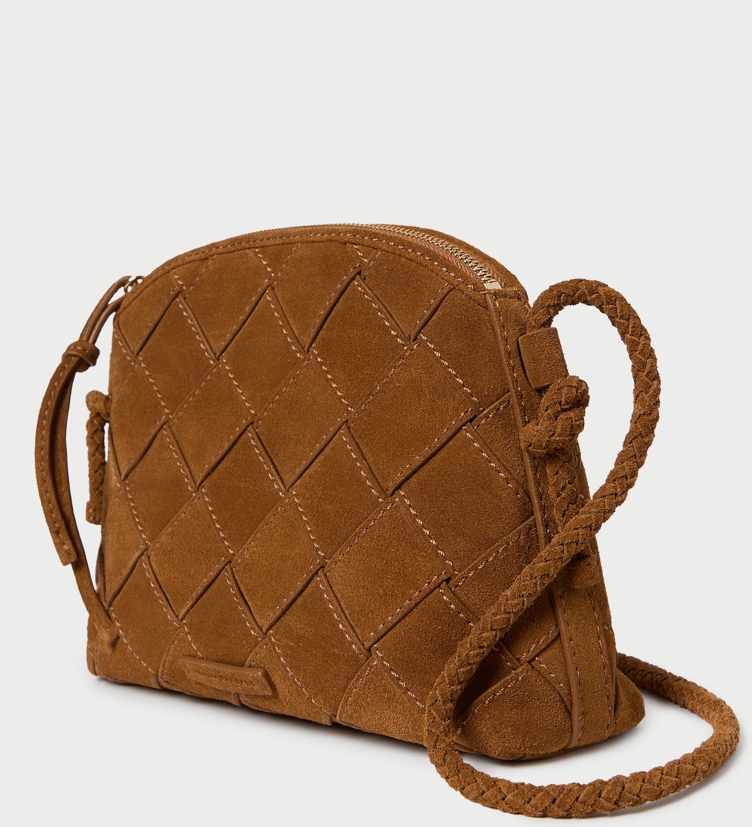 Loeffler Randall - Mallory Cacao Woven Suede Crossbody