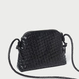 Loeffler Randall - Mallory Black Woven Leather Crossbody