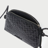 Loeffler Randall - Mallory Black Woven Leather Crossbody