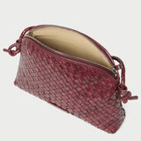 Loeffler Randall - Mallory Maroon Woven Leather Crossbody