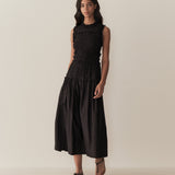 DÔEN - MALLORY DRESS -- BLACK