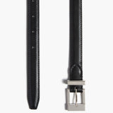 Khaite - Manhattan Belt in Black Leather with Silver