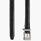 Khaite - Manhattan Belt in Black Leather with Silver