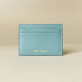 MANU ATELIER - Manu Cardholder Stone Blue Gold Embossed Soft