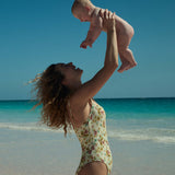 DÔEN - MARBELLA MAILLOT -- CITRON PANSY FLORAL