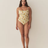 DÔEN - MARBELLA MAILLOT -- CITRON PANSY FLORAL