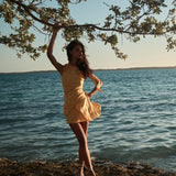 DÔEN - MARCELLA DRESS -- GILDED MARGUERITE JOLIE