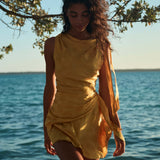 DÔEN - MARCELLA DRESS -- GILDED MARGUERITE JOLIE