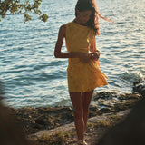 DÔEN - MARCELLA DRESS -- GILDED MARGUERITE JOLIE