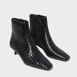 Loeffler Randall - Marcella Black Woven Ankle Boot