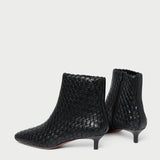 Loeffler Randall - Marcella Black Woven Ankle Boot