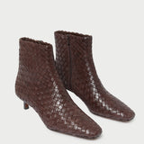 Loeffler Randall - Marcella Espresso Woven Ankle Boot