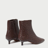Loeffler Randall - Marcella Espresso Woven Ankle Boot